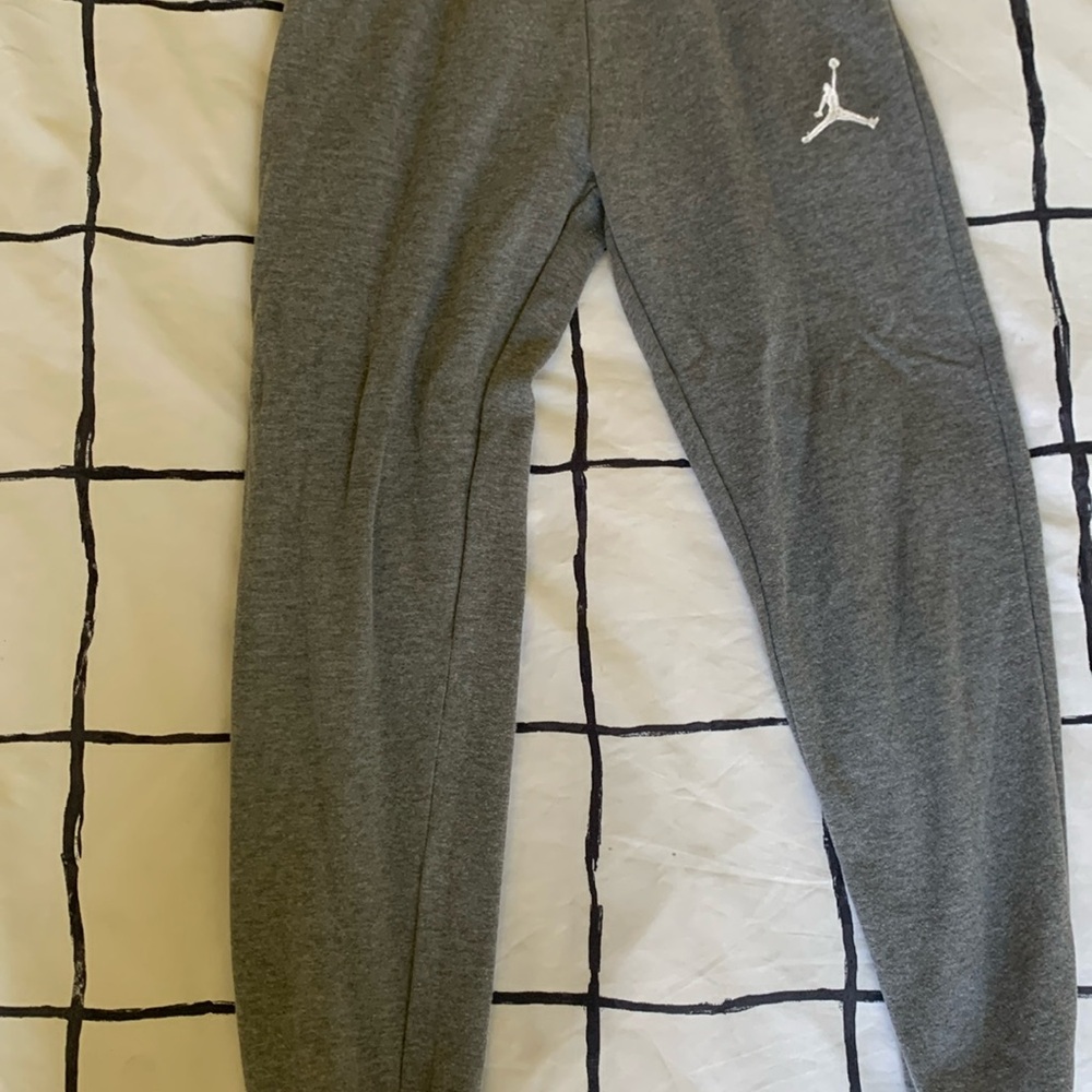Grey Jordan pants boys size large